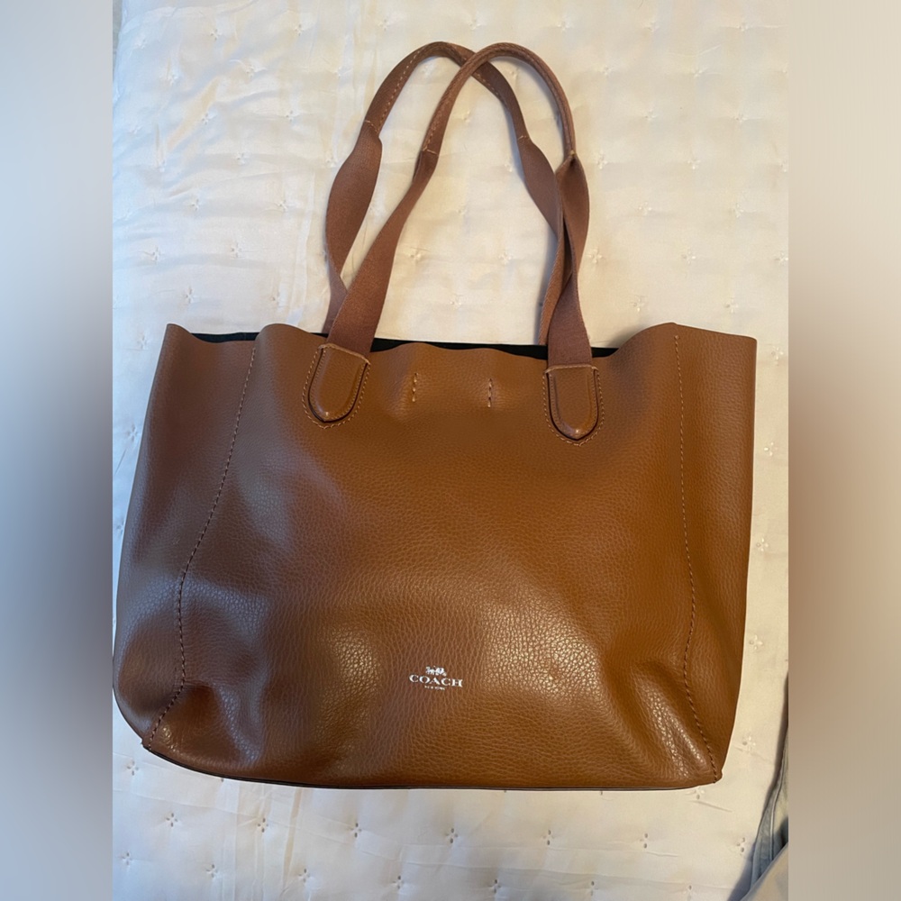Coach Brown Leather Shoulder Tote